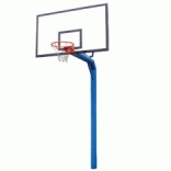 Баскетбольная стойка со щитом (оргстекло) с кольцом с сеткой 