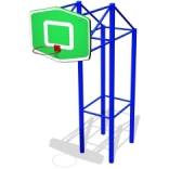 Баскетбольный щит  с кольцом  на стойке 