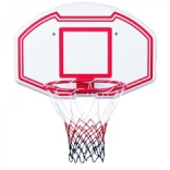 Баскетбольный щит с кольцом и с сеткой пластиковый